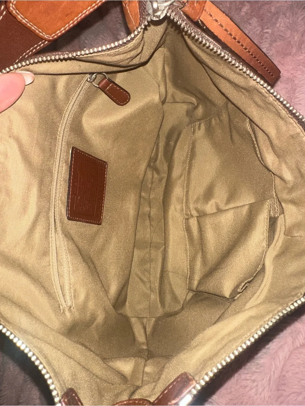 Vintage Coach SoHo Pleated Bag F13730